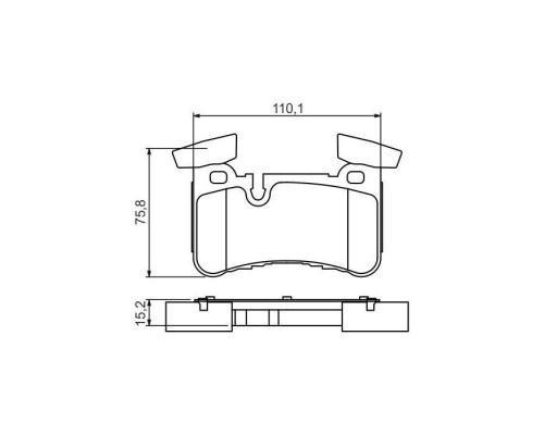 Тормозные колодки Bosch 0 986 494 411