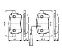 Тормозные колодки Bosch 0 986 495 305