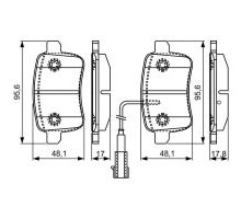 Тормозные колодки Bosch 0 986 495 305
