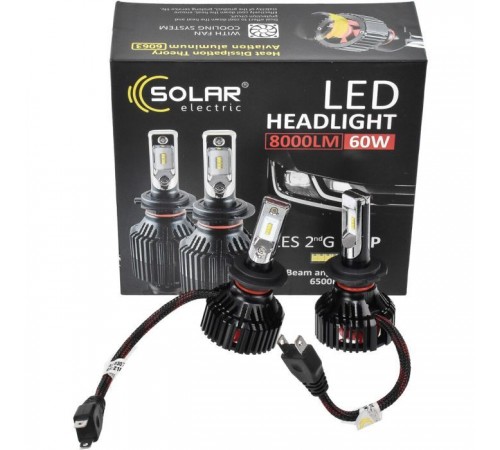 Автолампа SOLAR H7 12/24V 6500K 8000Lm 60W ZES Chip (8307) Автолампа SOLAR H7 12/24V 6500K 8000Lm 60W ZES Chip (8307)