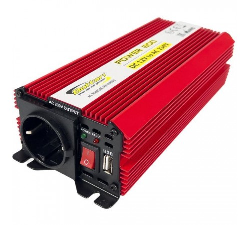 Автомобільний інвертор Bottari DC 12V - AC 230V 600W "POWER-600" (30200-IS) Автомобільний інвертор Bottari DC 12V - AC 230V 600W "POWER-600" (30200-IS)