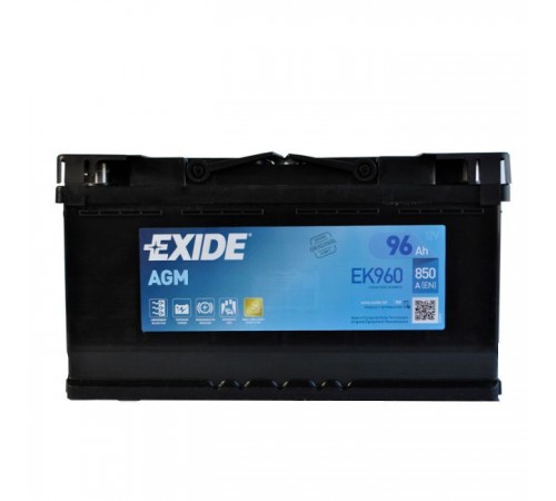 Акумулятор автомобільний EXIDE START-STOP AGM 96Ah Ев (-/+) (EK960) Акумулятор автомобільний EXIDE START-STOP AGM 96Ah Ев (-/+) (EK960)