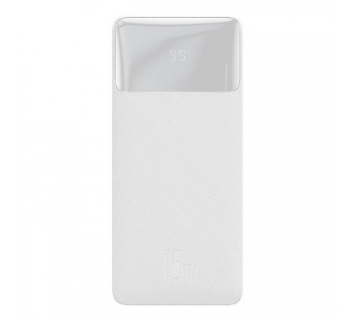 Батарея универсальная Baseus Bipow 20000mAh, 15W, USB-C/3A, 2*USB-A/3A(max.), +cable, white (PPBD050102) Батарея универсальная Baseus Bipow 20000mAh, 15W, USB-C/3A, 2*USB-A/3A(max.), +cable, white (PPBD050102)