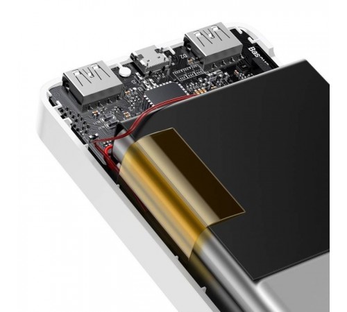 Батарея универсальная Baseus Bipow 20000mAh, 15W, USB-C/3A, 2*USB-A/3A(max.), +cable, white (PPBD050102) Батарея универсальная Baseus Bipow 20000mAh, 15W, USB-C/3A, 2*USB-A/3A(max.), +cable, white (PPBD050102)