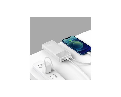Батарея универсальная Baseus Bipow 20000mAh, 15W, USB-C/3A, 2*USB-A/3A(max.), +cable, white (PPBD050102) Батарея универсальная Baseus Bipow 20000mAh, 15W, USB-C/3A, 2*USB-A/3A(max.), +cable, white (PPBD050102)