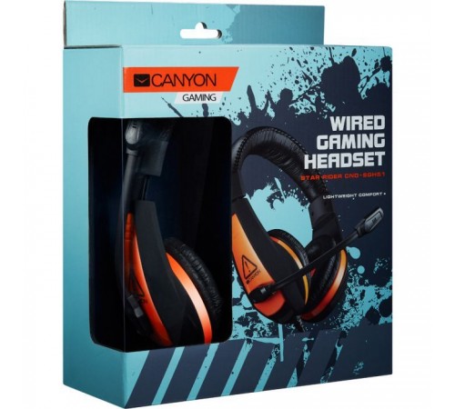 Навушники Canyon Star Raider GH-1A Black-Orange (CND-SGHS1A) Навушники Canyon Star Raider GH-1A Black-Orange (CND-SGHS1A)
