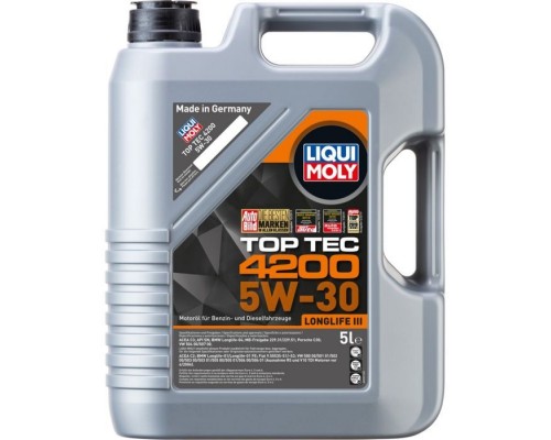 Моторное масло Liqui Moly Top Tec 4200 SAE 5W-30 5л. (7661) Моторное масло Liqui Moly Top Tec 4200 SAE 5W-30 5л. (7661)