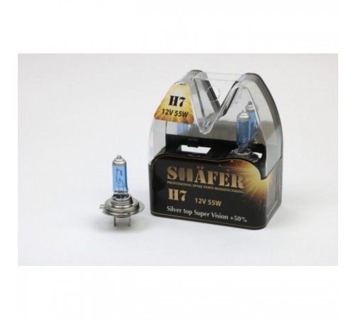 Автолампа SHAFER H712V55WSilvertopSuperVision+50 (SL3007S) Автолампа SHAFER H712V55WSilvertopSuperVision+50 (SL3007S)