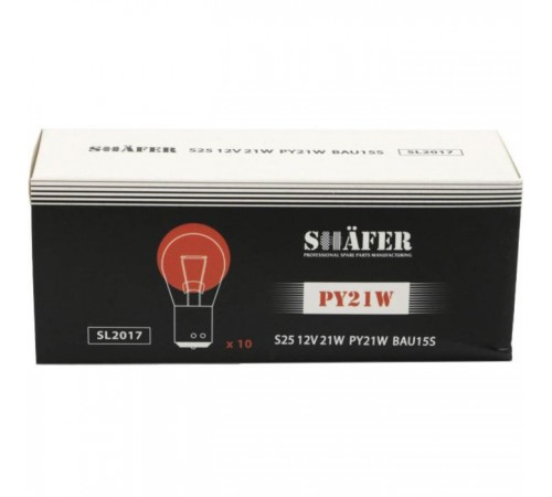 Автолампа SHAFER 12V21WPY21WBAU15S (SL2017) Автолампа SHAFER 12V21WPY21WBAU15S (SL2017)