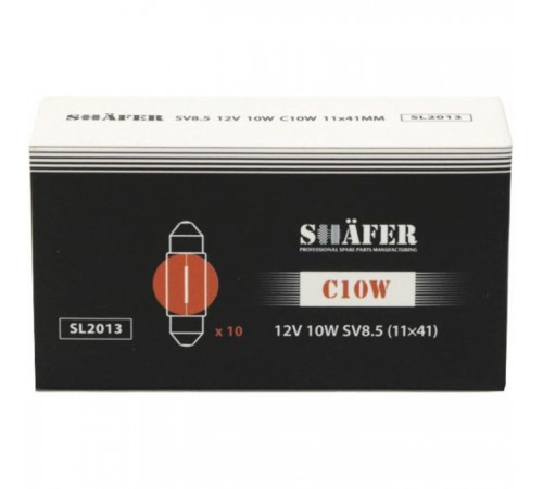 Автолампа SHAFER 12VC10WSV8.5 (SL2013) Автолампа SHAFER 12VC10WSV8.5 (SL2013)