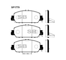 Тормозные колодки HI-Q SP1779