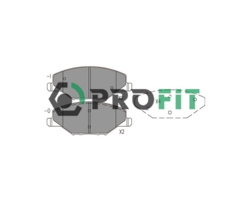 Тормозные колодки Profit 5000-4590 Тормозные колодки Profit 5000-4590