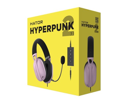Наушники Hator Hyperpunk 2 USB 7.1 Black/Lilac (HTA-849) Наушники Hator Hyperpunk 2 USB 7.1 Black/Lilac (HTA-849)