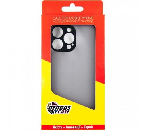 Чохол до мобільного телефона Dengos Matte iPhone 15 Pro Max (black) (DG-TPU-MATT-133) Чохол до мобільного телефона Dengos Matte iPhone 15 Pro Max (black) (DG-TPU-MATT-133)