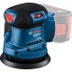 Шлифовальная машина Bosch GEX 185-LI, 18В, 125 мм, 6000-10000 об/мин (без АКБ и ЗУ) (0.601.3A5.020)