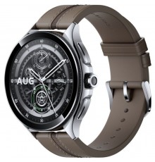 Смарт-годинник Xiaomi Watch 2 Pro Bluetooth Silver Case with Brown Leather Strap (1006733)