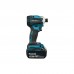 Шуруповерт Makita LXT, 18V, 2x5Ah, 180Нм, MakPac (DTD172RTJ)