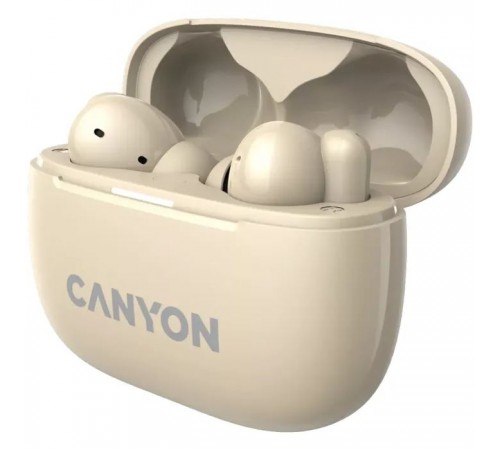 Навушники Canyon TWS-10 OnGo ANC ENC Beige (CNS-TWS10BG) Навушники Canyon TWS-10 OnGo ANC ENC Beige (CNS-TWS10BG)