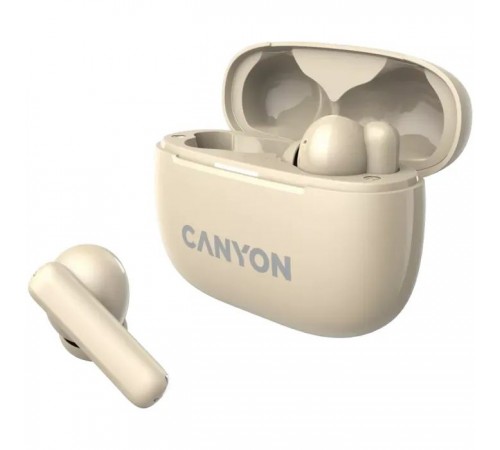 Навушники Canyon TWS-10 OnGo ANC ENC Beige (CNS-TWS10BG) Навушники Canyon TWS-10 OnGo ANC ENC Beige (CNS-TWS10BG)