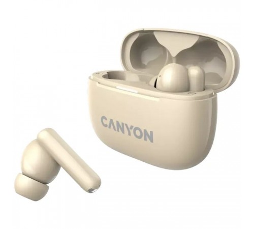 Навушники Canyon TWS-10 OnGo ANC ENC Beige (CNS-TWS10BG) Навушники Canyon TWS-10 OnGo ANC ENC Beige (CNS-TWS10BG)