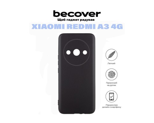 Чехол для мобильного телефона BeCover Xiaomi Redmi A3 4G Black (710921) Чехол для мобильного телефона BeCover Xiaomi Redmi A3 4G Black (710921)
