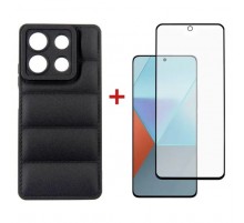 Чохол до мобільного телефона Dengos Kit for Xiaomi Redmi Note 13 5G case + glass (Black) (DG-KM-58)