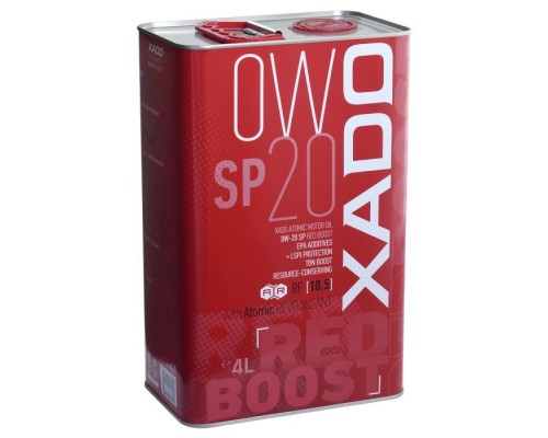 Моторное масло Xado Atomic Oil 0W-20 SP RED BOOST 4л (XA 24294) Моторное масло Xado Atomic Oil 0W-20 SP RED BOOST 4л (XA 24294)