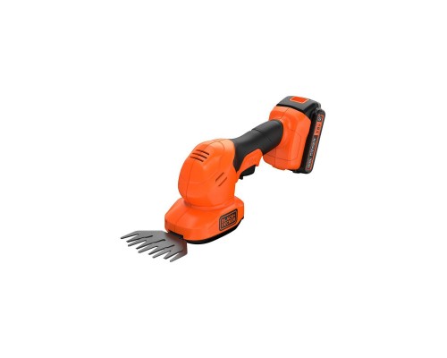 Кущоріз Black&Decker 18 В, 2Ah, насадки- 20 см/8 мм, 10 см/18 мм, (BCSS18D1) Кущоріз Black&Decker 18 В, 2Ah, насадки- 20 см/8 мм, 10 см/18 мм, (BCSS18D1)