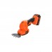 Кущоріз Black&Decker 18 В, 2Ah, насадки- 20 см/8 мм, 10 см/18 мм, (BCSS18D1)