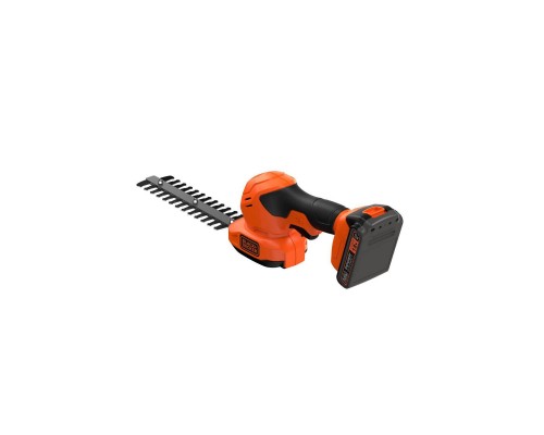 Кущоріз Black&Decker 18 В, 2Ah, насадки- 20 см/8 мм, 10 см/18 мм, (BCSS18D1) Кущоріз Black&Decker 18 В, 2Ah, насадки- 20 см/8 мм, 10 см/18 мм, (BCSS18D1)