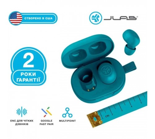 Навушники Jlab JBuds Mini Aqua Teal (IEUEBJBMINIRAQUA124) Навушники Jlab JBuds Mini Aqua Teal (IEUEBJBMINIRAQUA124)