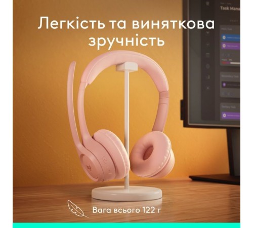 Навушники Logitech Zone 300 Bluetooth Rose (981-001412) Навушники Logitech Zone 300 Bluetooth Rose (981-001412)