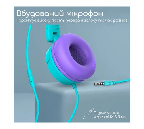 Навушники Promate Jewel Aqua (jewel.aqua) Навушники Promate Jewel Aqua (jewel.aqua)