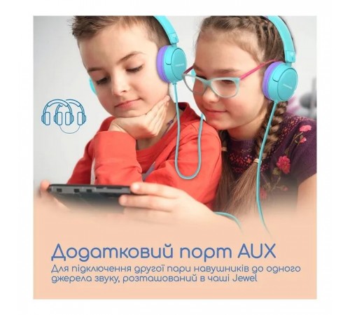 Навушники Promate Jewel Aqua (jewel.aqua) Навушники Promate Jewel Aqua (jewel.aqua)