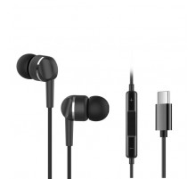 Наушники Ergo VM-735 Type-C Earphones Black (VM-735K)