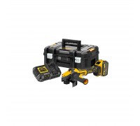 Шліфувальна машина DeWALT 18В XR Li-lon FLEXVOLT, 6Ah, 125 мм, 9000 об/хв, вага 1.81 кг (DCG409T1)