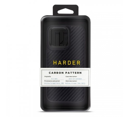 Чехол для мобильного телефона Harder Carbon Pattern Apple iPhone 14 Pro Max Black (ARM76780) Чехол для мобильного телефона Harder Carbon Pattern Apple iPhone 14 Pro Max Black (ARM76780)