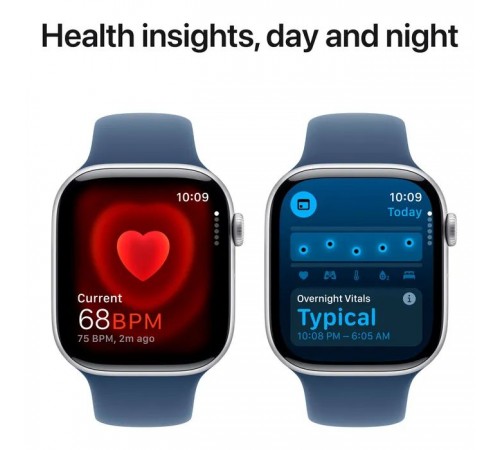 Смарт-годинник Apple Watch Series 10 GPS 46mm Silver Aluminium Case with Denim Sport Band - S/M (MWWL3QH/A) Смарт-годинник Apple Watch Series 10 GPS 46mm Silver Aluminium Case with Denim Sport Band - S/M (MWWL3QH/A)