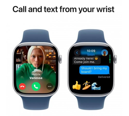 Смарт-годинник Apple Watch Series 10 GPS 46mm Silver Aluminium Case with Denim Sport Band - S/M (MWWL3QH/A) Смарт-годинник Apple Watch Series 10 GPS 46mm Silver Aluminium Case with Denim Sport Band - S/M (MWWL3QH/A)