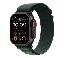Смарт-годинник Apple Watch Ultra 2 2024 GPS + Cellular 49mm Black Titanium Case with Dark Green Alpine Loop - Small (MX4Q3UL/A)