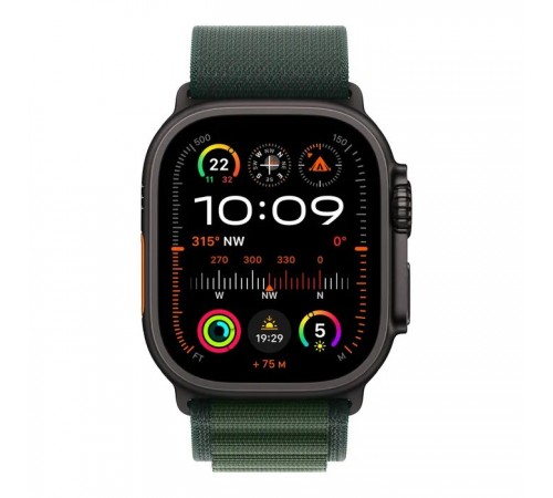 Смарт-годинник Apple Watch Ultra 2 2024 GPS + Cellular 49mm Black Titanium Case with Dark Green Alpine Loop - Small (MX4Q3UL/A) Смарт-годинник Apple Watch Ultra 2 2024 GPS + Cellular 49mm Black Titanium Case with Dark Green Alpine Loop - Small (MX4Q3UL/A)