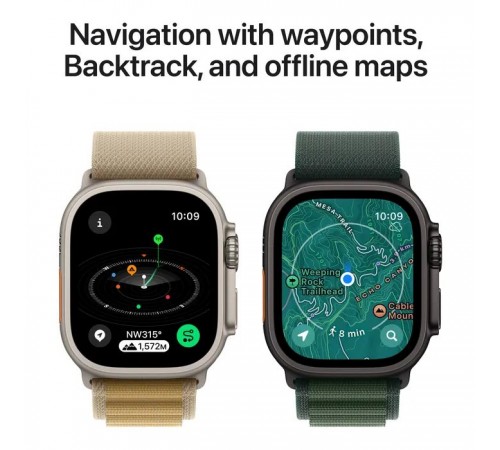 Смарт-годинник Apple Watch Ultra 2 2024 GPS + Cellular 49mm Black Titanium Case with Dark Green Alpine Loop - Small (MX4Q3UL/A) Смарт-годинник Apple Watch Ultra 2 2024 GPS + Cellular 49mm Black Titanium Case with Dark Green Alpine Loop - Small (MX4Q3UL/A)