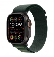 Смарт-часы Apple Watch Ultra 2 2024 GPS + Cellular 49mm Black Titanium Case with Dark Green Alpine Loop - Medium (MX4R3UL/A)