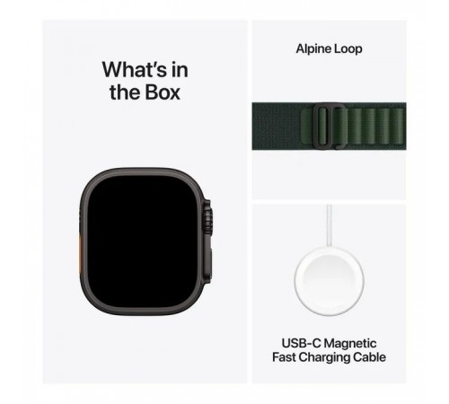 Смарт-годинник Apple Watch Ultra 2 2024 GPS + Cellular 49mm Black Titanium Case with Dark Green Alpine Loop - Medium (MX4R3UL/A) Смарт-годинник Apple Watch Ultra 2 2024 GPS + Cellular 49mm Black Titanium Case with Dark Green Alpine Loop - Medium (MX4R3UL/A)