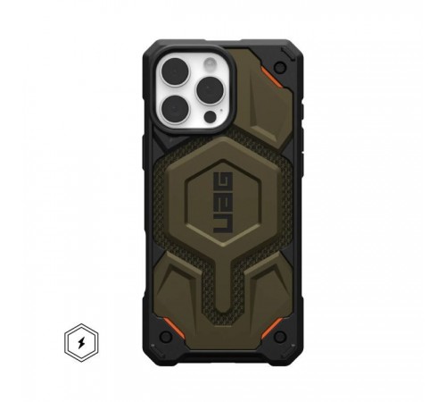 Чохол до мобільного телефона UAG iPhone 16 Pro Max Monarch Pro Magsafe Kevlar Element Green (11445711397B) Чохол до мобільного телефона UAG iPhone 16 Pro Max Monarch Pro Magsafe Kevlar Element Green (11445711397B)