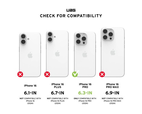 Чехол для мобильного телефона UAG iPhone 16 Pro Monarch Pro Magsafe Titanium (114456113636)