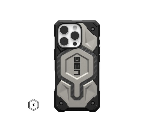 Чехол для мобильного телефона UAG iPhone 16 Pro Monarch Pro Magsafe Titanium (114456113636)