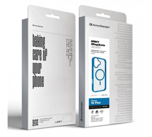 Чохол до мобільного телефона Armorstandart Unit MagSafe Apple iPhone 16 Plus Sky Blue (ARM79294) Чохол до мобільного телефона Armorstandart Unit MagSafe Apple iPhone 16 Plus Sky Blue (ARM79294)