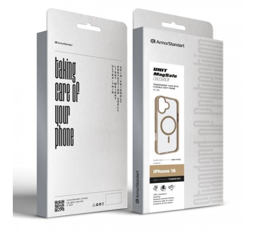 Чохол до мобільного телефона Armorstandart Unit MagSafe Apple iPhone 16 Titanium Gold (ARM78706) Чохол до мобільного телефона Armorstandart Unit MagSafe Apple iPhone 16 Titanium Gold (ARM78706)