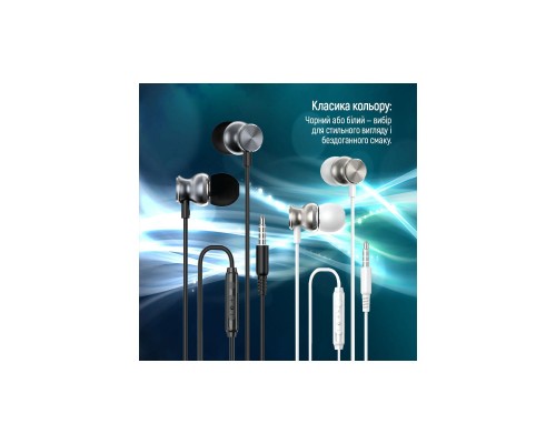 Навушники ColorWay 3.5 mm Wired Earphone UrbanBeat White (CW-WD03WT)